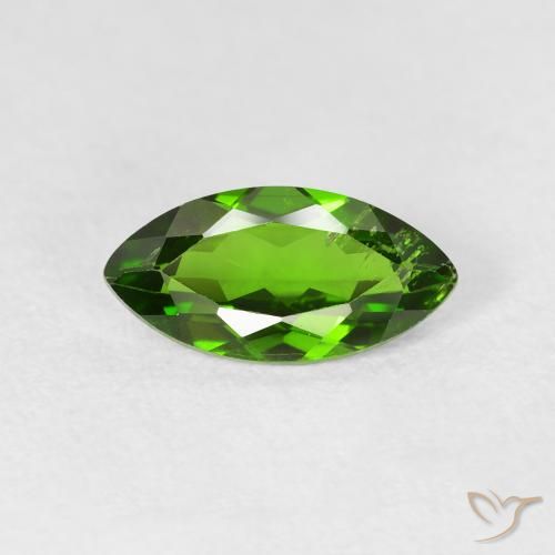 Diópsido de cromo Verde medio natural de 1.20 ct, Marquesa, VS-SI