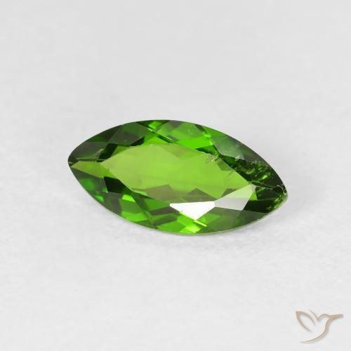 Diópsido de cromo Verde medio natural de 1.20 ct, Marquesa, VS-SI