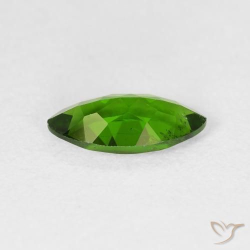 Diópsido de cromo Verde medio natural de 1.20 ct, Marquesa, VS-SI