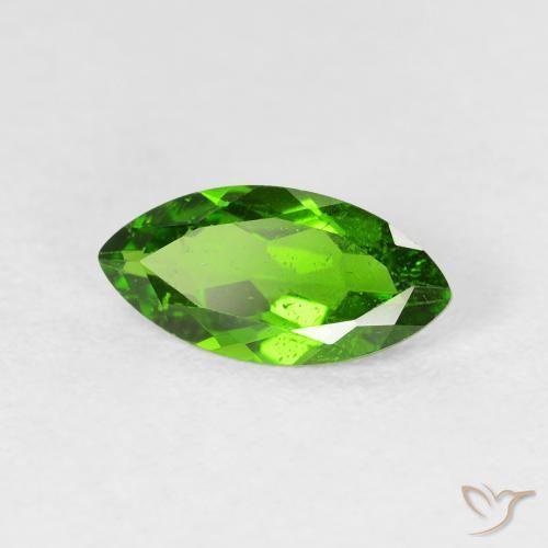 diópsido de cromo Medium Dark-Green natural de 1.07 ct, Marquesa, VS-SI