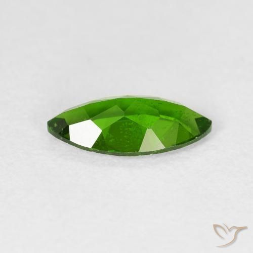 diópsido de cromo Medium Dark-Green natural de 1.07 ct, Marquesa, VS-SI