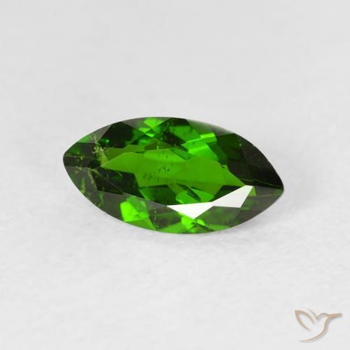 diópsido de cromo Medium Dark-Green natural de 1.18 ct, Marquesa, VS-SI