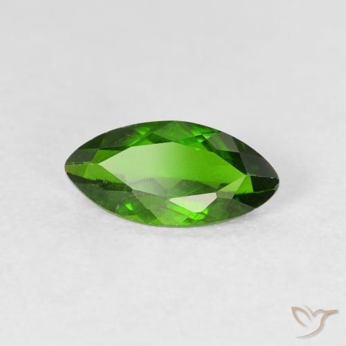 diópsido de cromo Medium Dark-Green natural de 1.05 ct, Marquesa, VS-SI