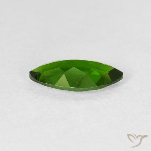 diópsido de cromo Medium Dark-Green natural de 1.05 ct, Marquesa, VS-SI