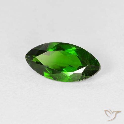 diópsido de cromo Medium Dark-Green natural de 1.23 ct, Marquesa, VS-SI
