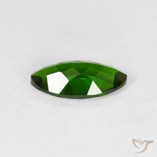 diópsido de cromo Medium Dark-Green natural de 1.23 ct, Marquesa, VS-SI