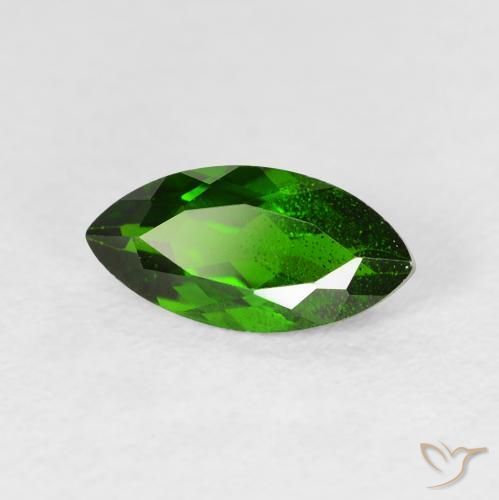 diópsido de cromo Medium Dark-Green natural de 1.28 ct, Marquesa, VS-SI
