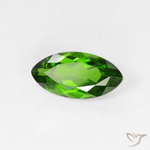 diópsido de cromo Medium Dark-Green natural de 1.26 ct, Marquesa, VS-SI
