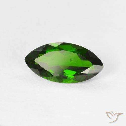 diópsido de cromo Medium Dark-Green natural de 1.18 ct, Marquesa, VS-SI