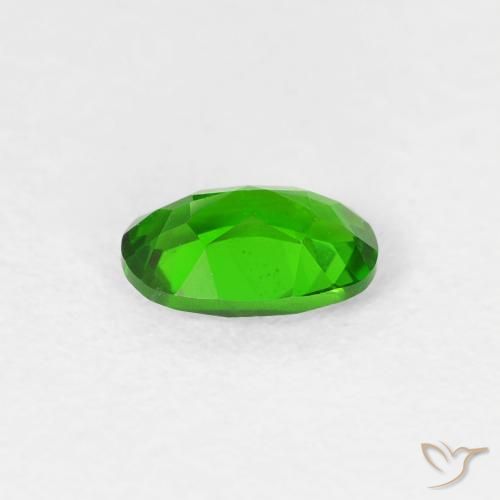 diópsido de cromo Verde intenso natural de 0.49 ct, Ovalada, VS
