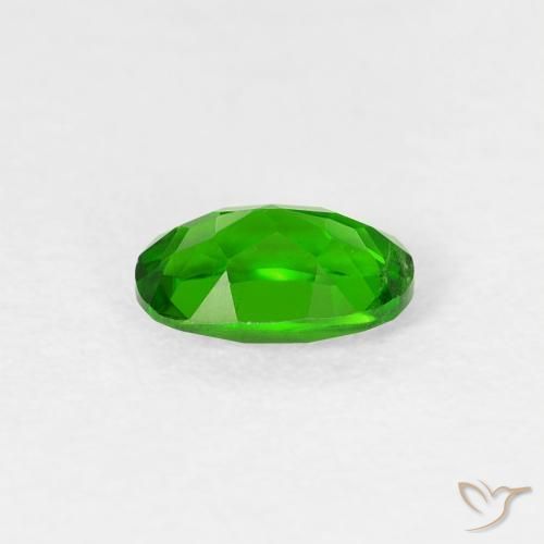 diópsido de cromo Verde intenso natural de 0.50 ct, Ovalada, VS