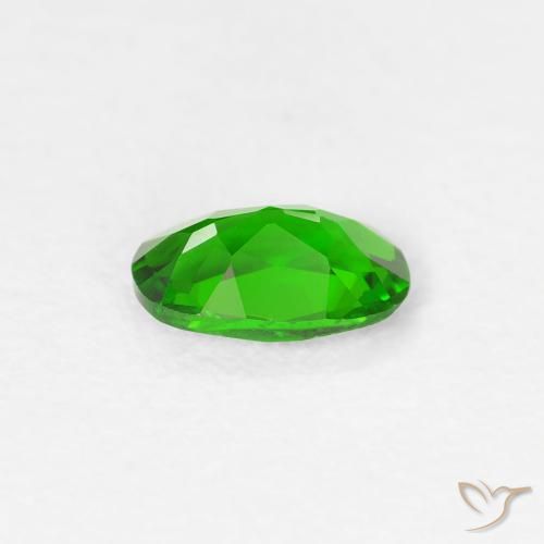 diópsido de cromo Verde bosque claro natural de 0.43 ct, Ovalada, VS