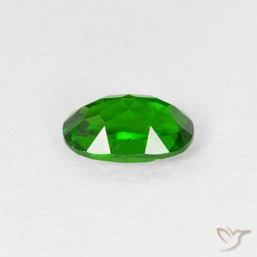 diópsido de cromo Verde intenso natural de 0.54 ct, Ovalada, VS
