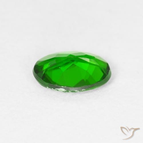 diópsido de cromo Verde oscuro natural de 0.70 ct, Ovalada, VS