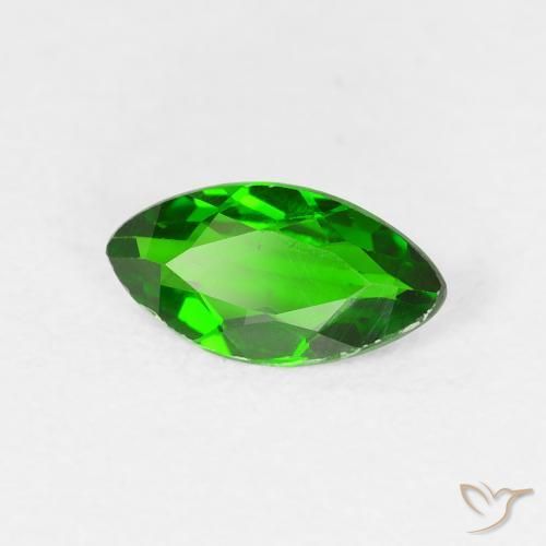 diópsido de cromo Verde oscuro natural de 0.61 ct, Marquesa, VS