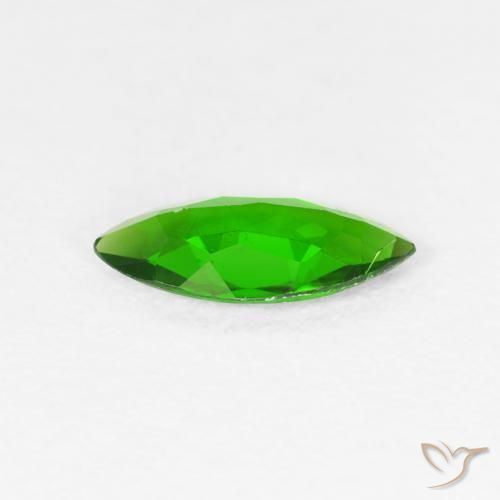 diópsido de cromo Verde bosque claro natural de 0.72 ct, Marquesa, VS