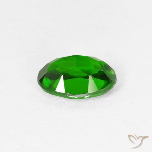 diópsido de cromo Verde intenso natural de 0.73 ct, Ovalada, VS