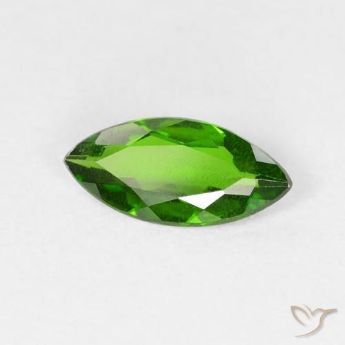 diópsido de cromo Medium Dark-Green natural de 0.81 ct, Marquesa, VS