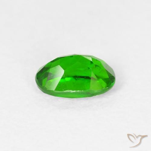 diópsido de cromo Verde bosque claro natural de 0.56 ct, Ovalada, VS