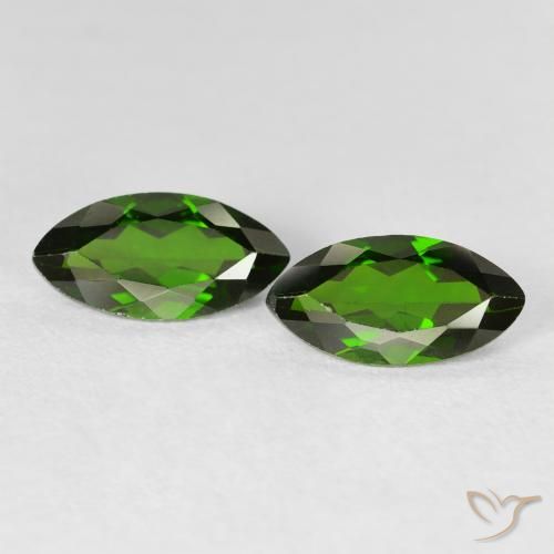 2.35ctw Natural Medium Dark-Green Diópsido de cromo, Marquesa, VS-SI