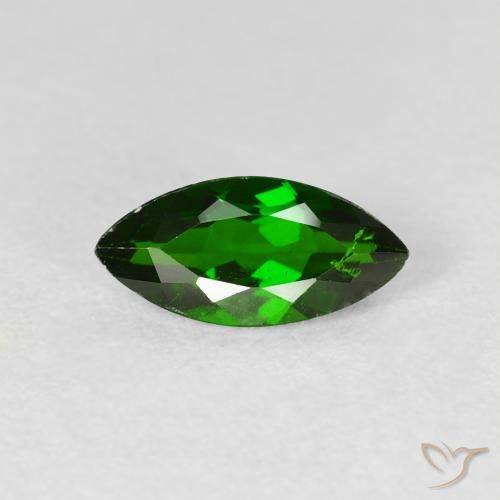 1.13ct Natural Medium Dark-Green diópsido de cromo, Marquesa, VS-SI