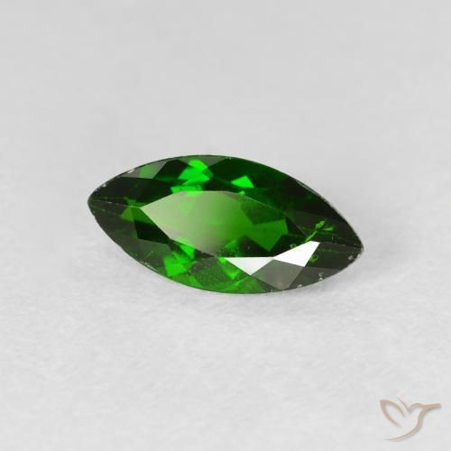 diópsido de cromo Medium Dark-Green natural de 1.13 ct, Marquesa, VS-SI