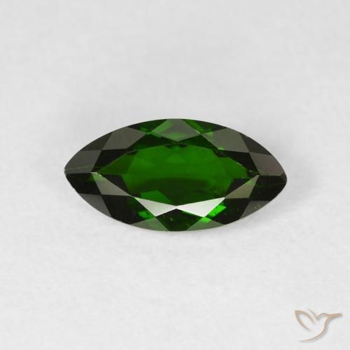 1.17ct Natural Verde oscuro diópsido de cromo, Marquesa, VS