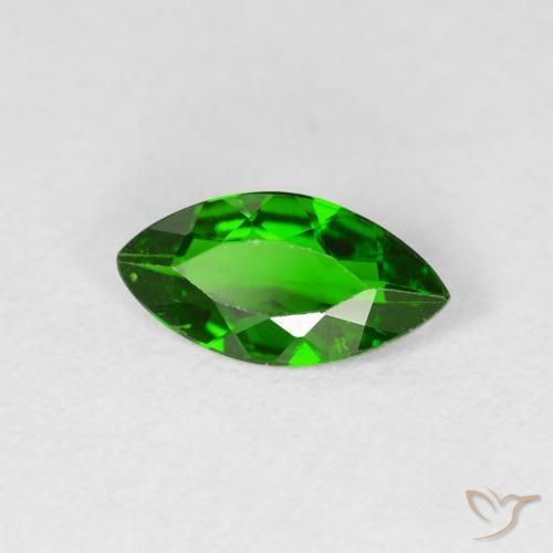 diópsido de cromo Verde intenso natural de 0.91 ct, Marquesa, VS-SI