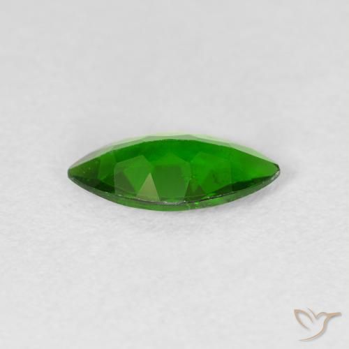 diópsido de cromo Verde intenso natural de 0.91 ct, Marquesa, VS-SI