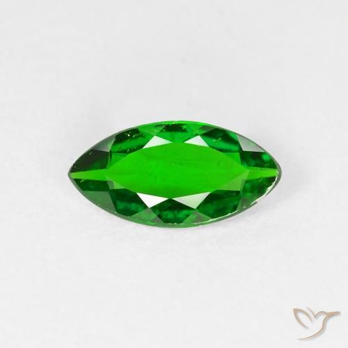 0.99ct Natural Verde bosque claro Diópsido de cromo, Marquesa, VS