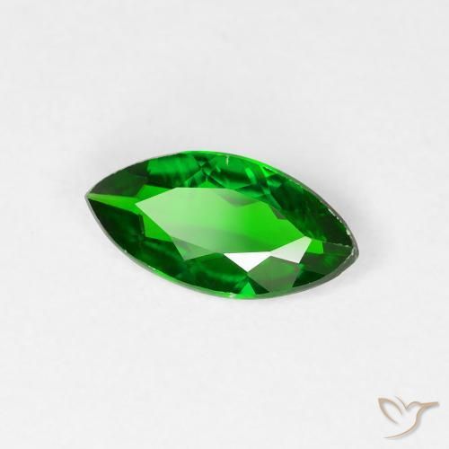 diópsido de cromo Verde bosque claro natural de 0.83 ct, Marquesa, VS