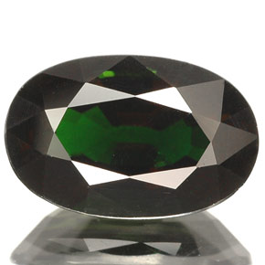 Turmalina de cromo verde natural de 2,57 ct, corte óvalo, VS-SI