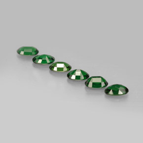 Gemas de turmalina de cromo verde natural de  ct, corte óvalo, VVS-VS