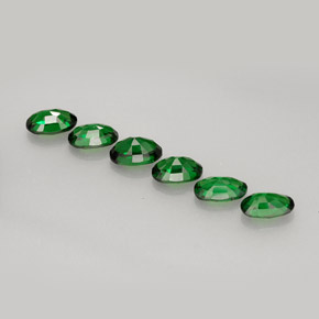 Gemas de turmalina de cromo verde natural de  ct, corte óvalo, VVS-VS