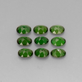 Gemas de turmalina de cromo verde natural de  ct, corte óvalo, VVS-VS