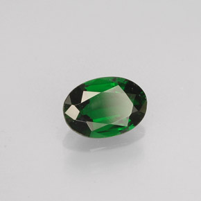 Turmalina de cromo verde natural de 0,49 ct, corte óvalo, VVS-VS