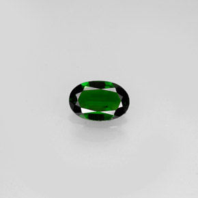 Turmalina de cromo verde natural de 0,36 ct, corte óvalo, VVS-VS