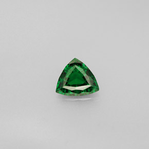 Turmalina de cromo verde natural de 0,38 ct, trillón, VVS-VS