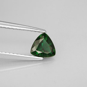 Turmalina de cromo verde natural de 0,47 ct, trillón, VVS-VS
