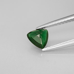 Turmalina de cromo verde natural de 0,47 ct, trillón, VVS-VS