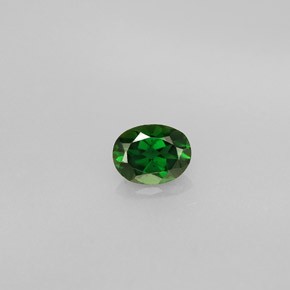 Turmalina de cromo verde natural de 0,34 ct, corte óvalo, VVS-VS