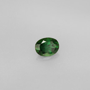 Turmalina de cromo verde natural de 0,34 ct, corte óvalo, VVS-VS