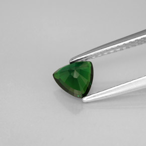Turmalina de cromo verde natural de 0,51 ct, trillón, VVS-VS