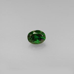 Turmalina de cromo verde natural de 0,42 ct, corte óvalo, VVS-VS