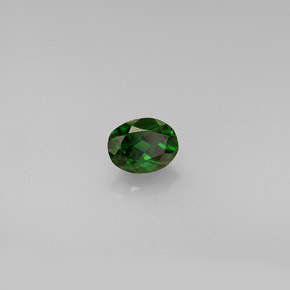 Turmalina de cromo verde natural de 0,42 ct, corte óvalo, VVS-VS