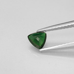 Turmalina de cromo verde natural de 0,29 ct, trillón, VVS-VS