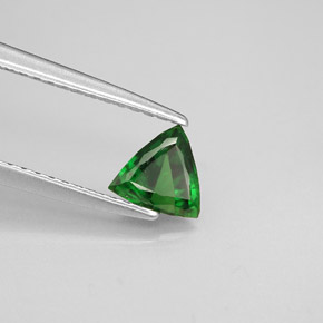 Turmalina de cromo verde natural de 0,41 ct, trillón, VS