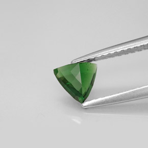 Turmalina de cromo verde natural de 0,41 ct, trillón, VS