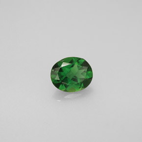 Turmalina de cromo verde natural de 0,31 ct, corte óvalo, VS