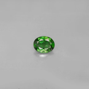 Turmalina de cromo verde natural de 0,30 ct, corte óvalo, VS
